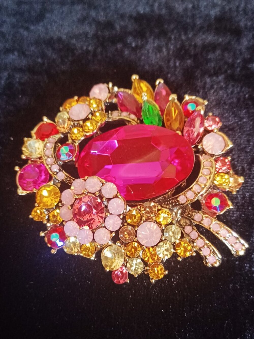 Gorgeous pink brooch
